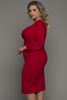 Picture of PLUS SIZE RED MIDI DRESS